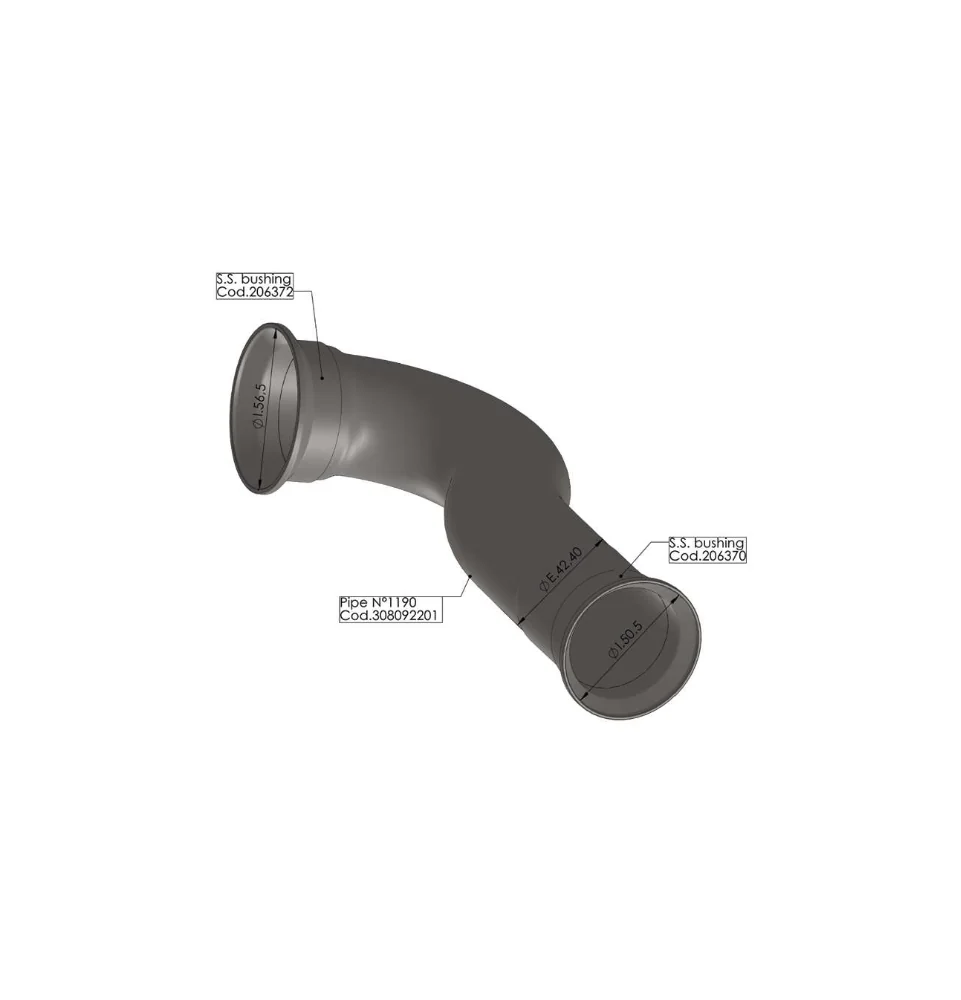 Leovince Suppressor du Catalyseur Husqvarna Svartpilen/Vitpilen 401