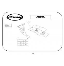 Marving K/3416/BC Kawasaki Z 400 F