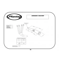 Marving K/3401/BC Kawasaki Z 650/650 F