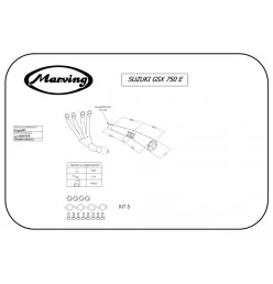 Marving S/3503/BC Suzuki Gsx 750 E