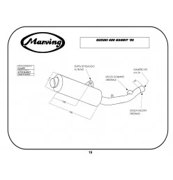 Marving S/2148/BC Suzuki 600 Bandit 95/99