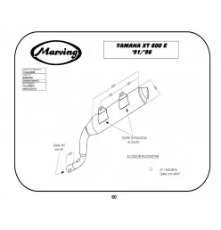 Marving Y/AAA/58/BC Yamaha XT 600 E 91/96