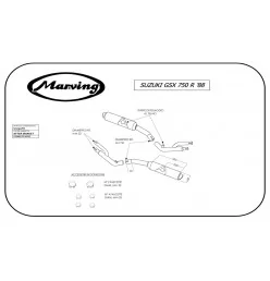 Marving S/2092/NC Suzuki Gsx 750 R 88