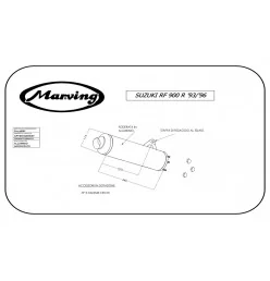 Marving S/2138/BC Suzuki Rf 900 R 93/96