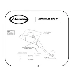 Marving EDR/8/V Honda Xl 600 R
