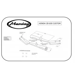 Marving H/2064/BC Honda Cb 650 C Custom