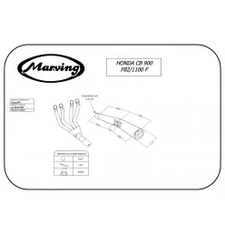 Marving H/3312/NC Honda Cb 900 F 82>