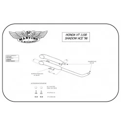Marving H/CP26/BC Honda Vt 1100 Shadow Ace