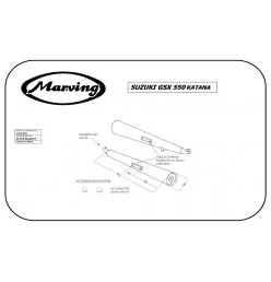 Marving S/2023/NC Suzuki Gsx 550 Katana