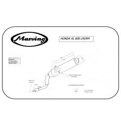 Marving EDR/19/NC Honda Xl 600 LM