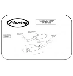 Marving H/2146/NC Honda Cbr 1000 F 89/95