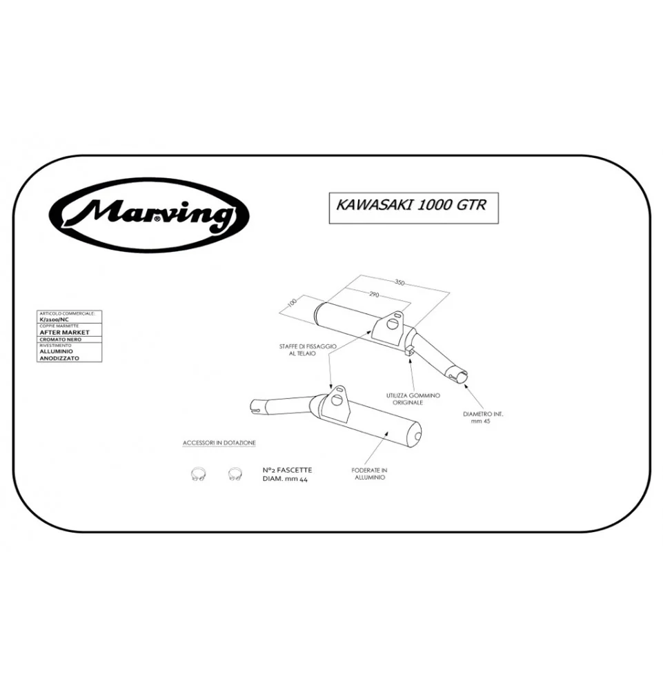 Marving K/2100/NC Kawasaki Z 1000 Gtr