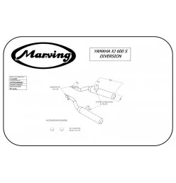 Marving Y/2131/BC Yamaha Xj 600 S Diversion