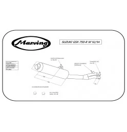 Marving S/2127/BC Suzuki Gsx 750 R W 92/94