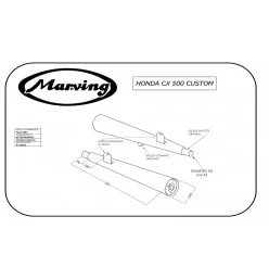 Marving H/2072/BC Honda Cx 500 C Custom