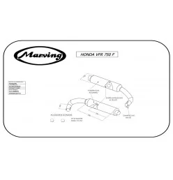 Marving H/2094/NC Honda Vfr 750 F 88/89