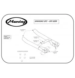 Marving K/2103/NC Kawasaki GPX 600 R