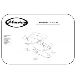 Marving K/2102/NC Kawasaki Zzr 600 90/93