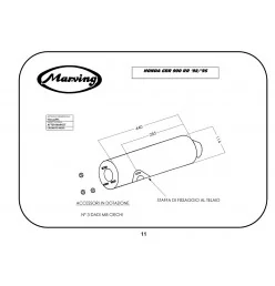 Marving H/2132/NC Honda Cbr 900 Rr 92/95