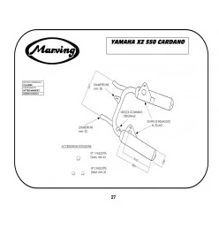 Marving Y/2078/BC Yamaha Xz 550 Cardano
