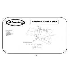 Marving Y/2086/BC Yamaha 1200 V Max