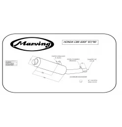 Marving H/2088/NC Honda Cbr 600 F 87/90