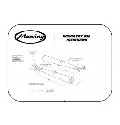 Marving H/2049/BC Honda Cbx 650 Nighthawk