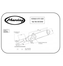 Marving H/2163/BC Honda Ntv 650 Revere 95/96