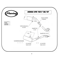 Marving H/2059/NC Honda Vfr 750 F 86/87