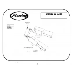 Marving H/2105/BC Honda GL 1200 Goldwing