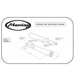Marving H/2101/BC Honda Cbx 450 Nighthawk