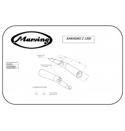 Marving K/2074/BC Kawasaki Z 1300