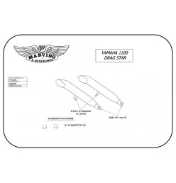Marving Y/CP35/BC Yamaha Xvs 1100 Dragstar
