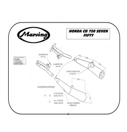 Marving H/2135/BC Honda Cb 750 Seven Fifty