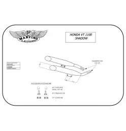 Marving H/CP01/BC Honda Vt 1100 Shadow