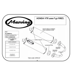 Marving AL/OM/H21 Honda Vtr 1000 F 97 Firestorm