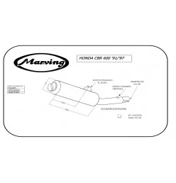 Marving H/2129/NC Honda Cbr 600 F 91/97
