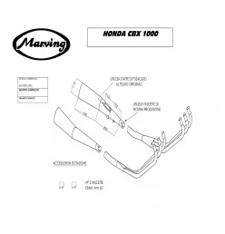 Marving H/5003/BC Honda Cbx 1000