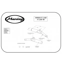 Marving Y/2084/NC Yamaha Fj 1200 86