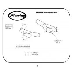 Marving K/2052/BC Kawasaki Z 500