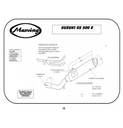 Marving S/2123/NC Suzuki Gs 500 E