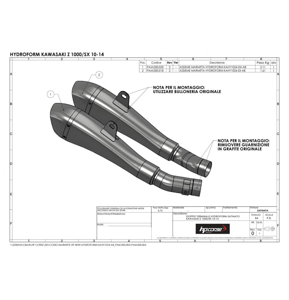 Hp Corse Kawasaki Z1000