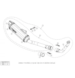 Akrapovic Yamaha YZF-R 125 S-Y125R6-HZT