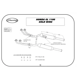 Marving H/5012/BC Honda Gl 1100 Goldwing