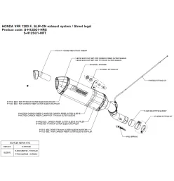 Akrapovic Honda VFR 1200 F S-H12SO1-HRT
