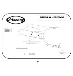 Marving EDR/13/NC Honda Xl 125/200 R