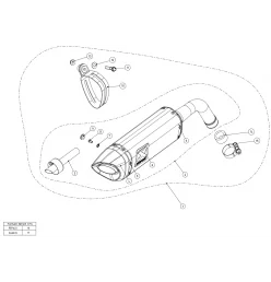 Akrapovic Honda MSX 125 / GROM S-H125SO1-HAPC