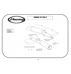 Marving H/2016/NC Honda Vf 500 F