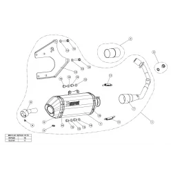 Akrapovic Vespa Sprint 125 150 S-VE125R2-HZBL