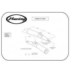 Marving H/2015/NC Honda Vf 400 F